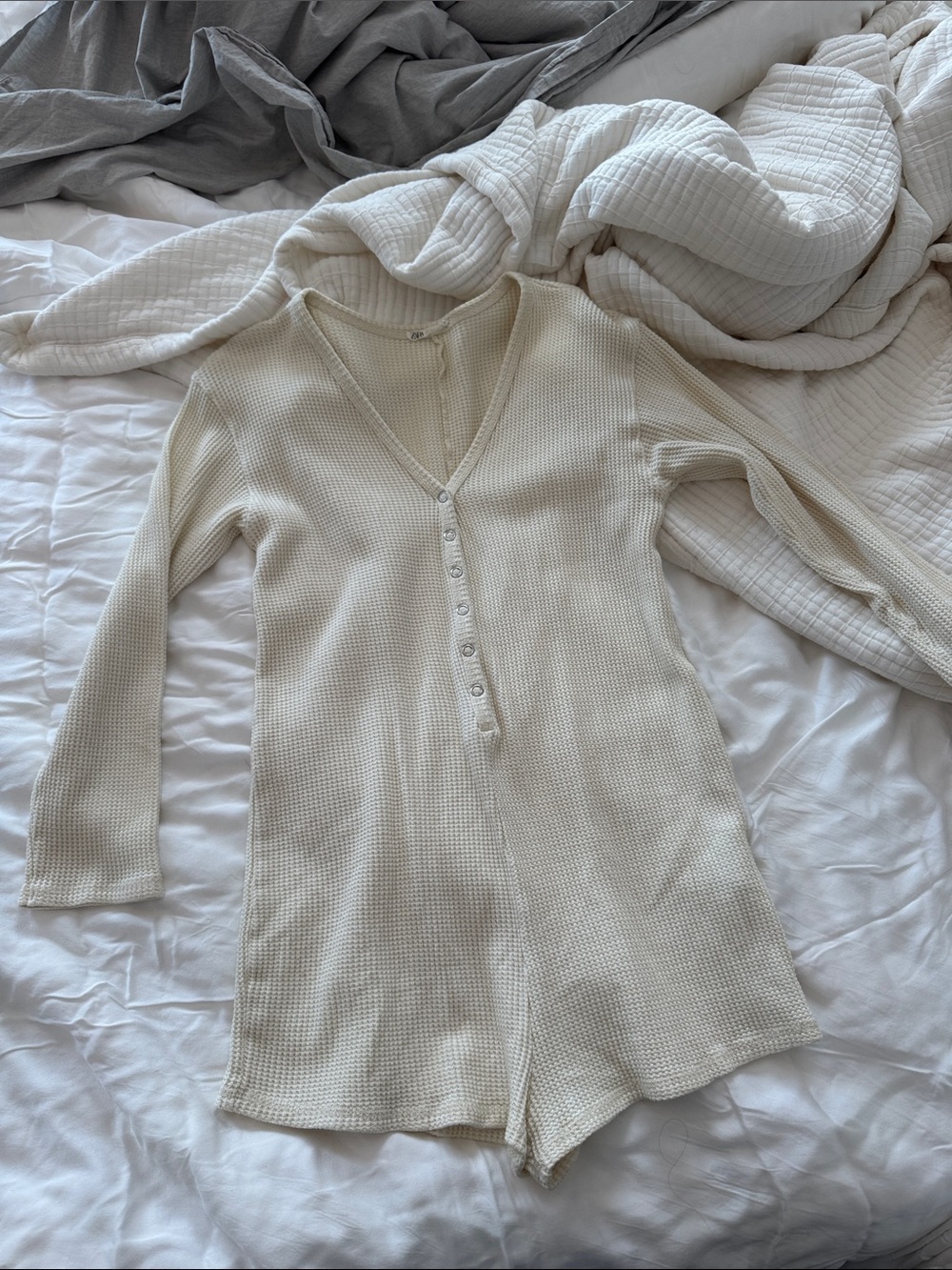 Zara Waffle Romper